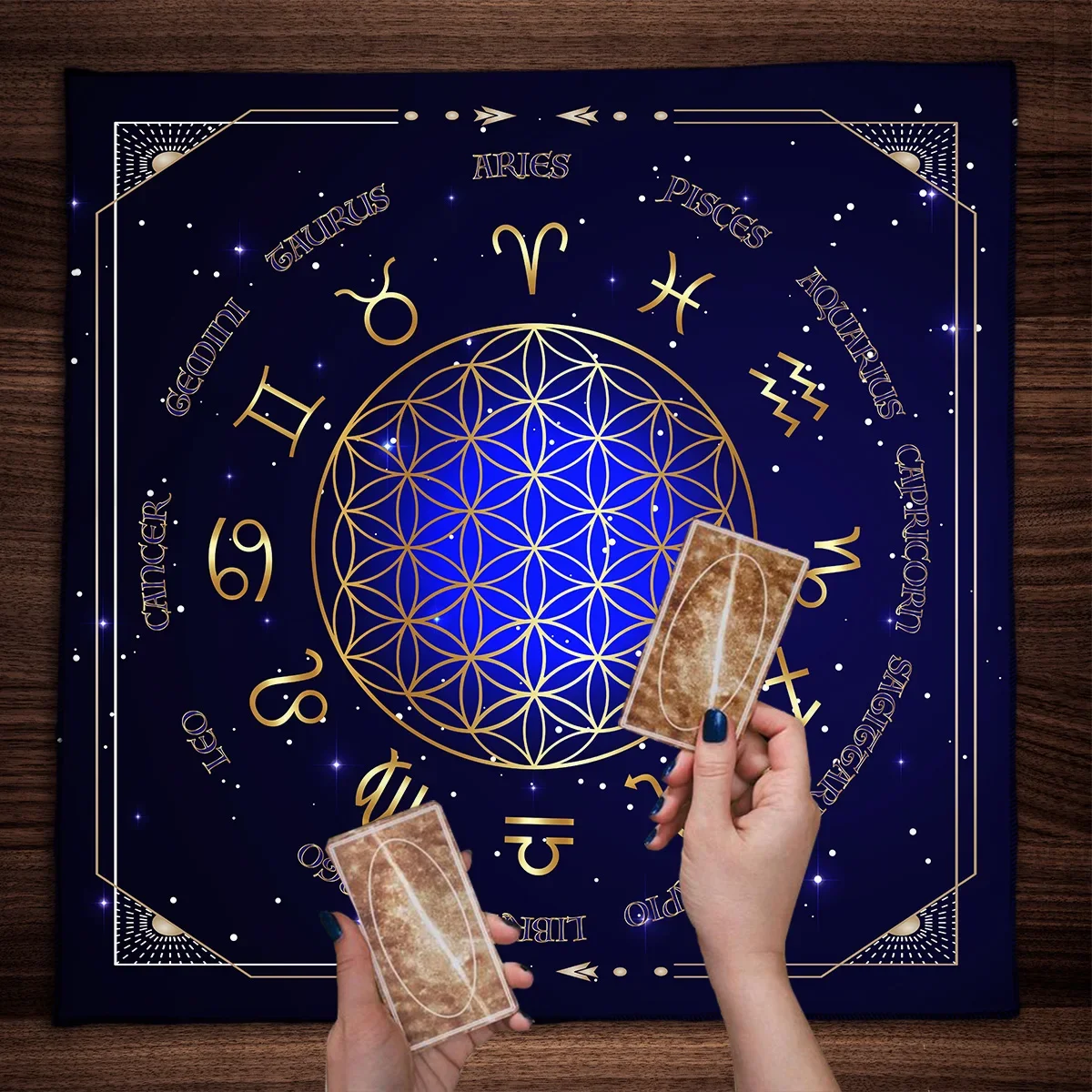 Zodiac Party Games - 조디악 타로 식탁보 바퀴, 만다라 제단