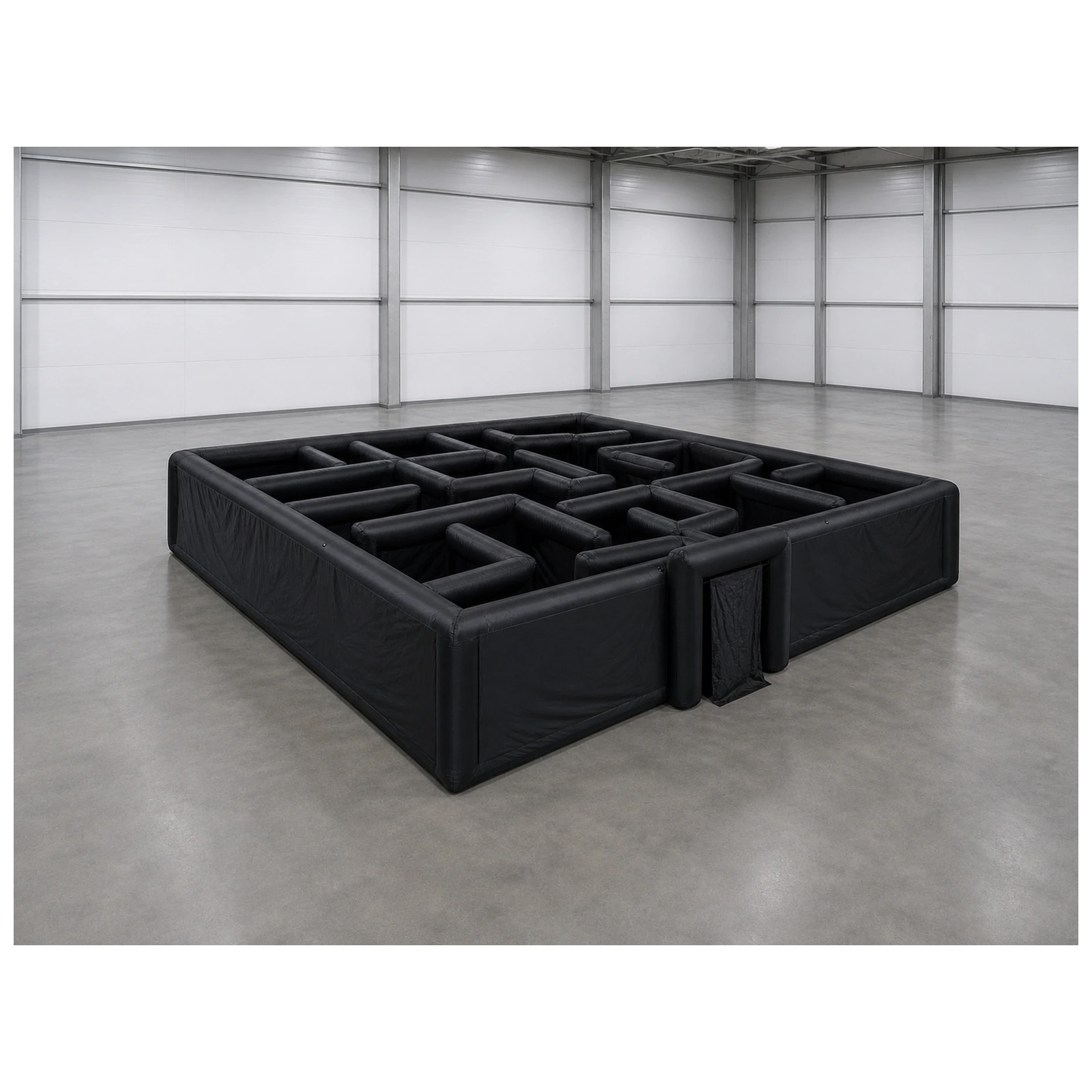 Party Games Kids And Adults - 대형 무지 검정색 에어바운스 미로 12X12m