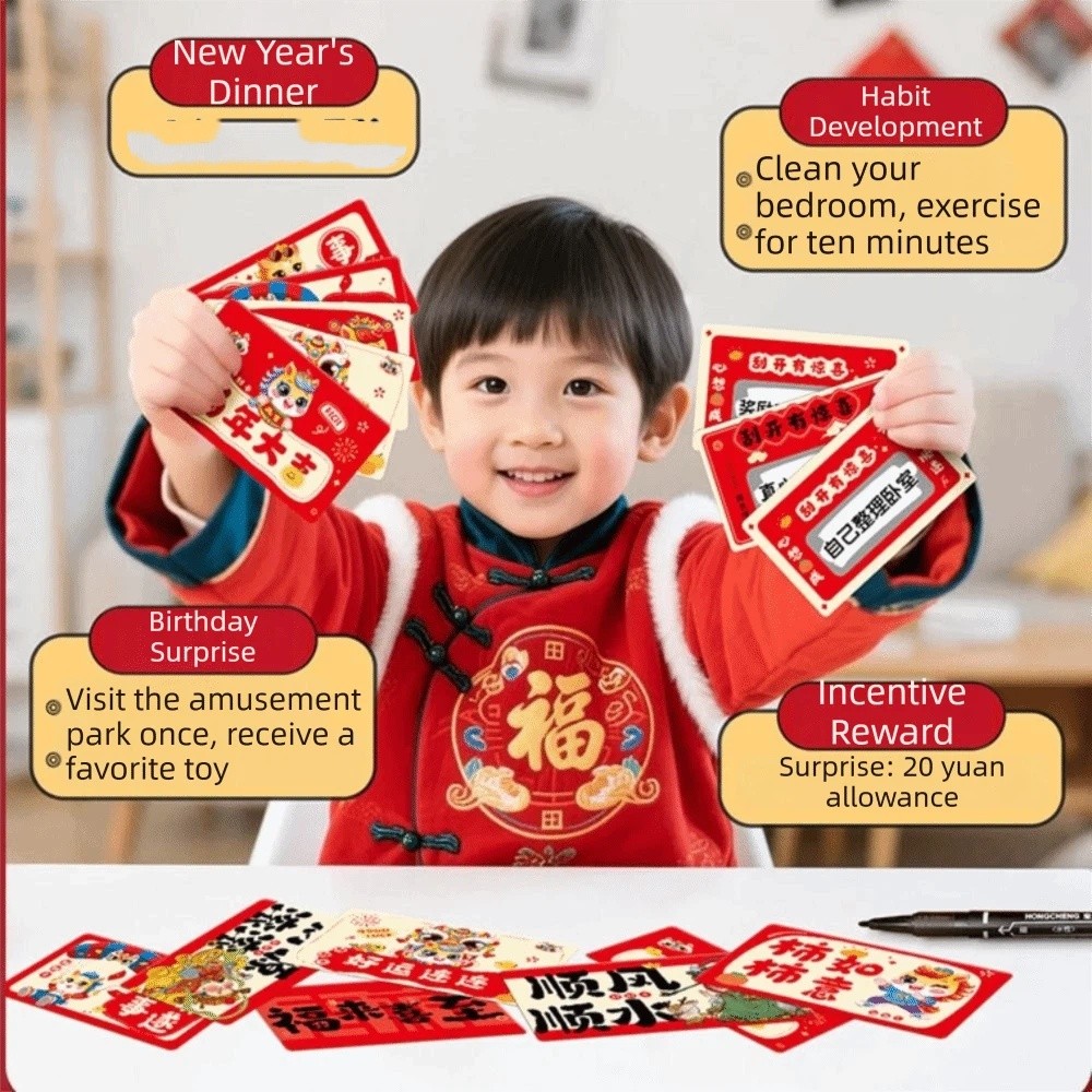 Zodiac Party Games - 20pcs 조디악 말 스크래치 카드 기념일