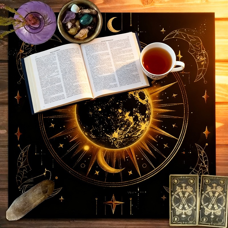 조디악 패턴 타로 천 - 타로 점술용 태양 제단 천,  - Zodiac Party Games 리뷰 및 가격