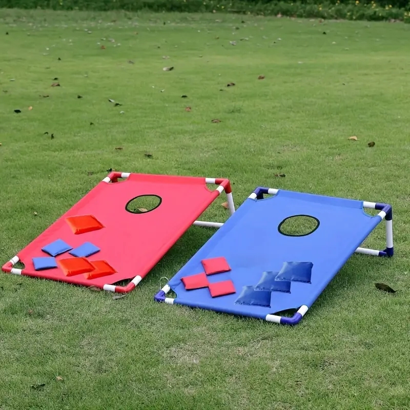 콘홀 게임 세트에는 게임 보드 2개 + 빈백 6개 +  - Party Games Adults Indoor 리뷰 및 가격