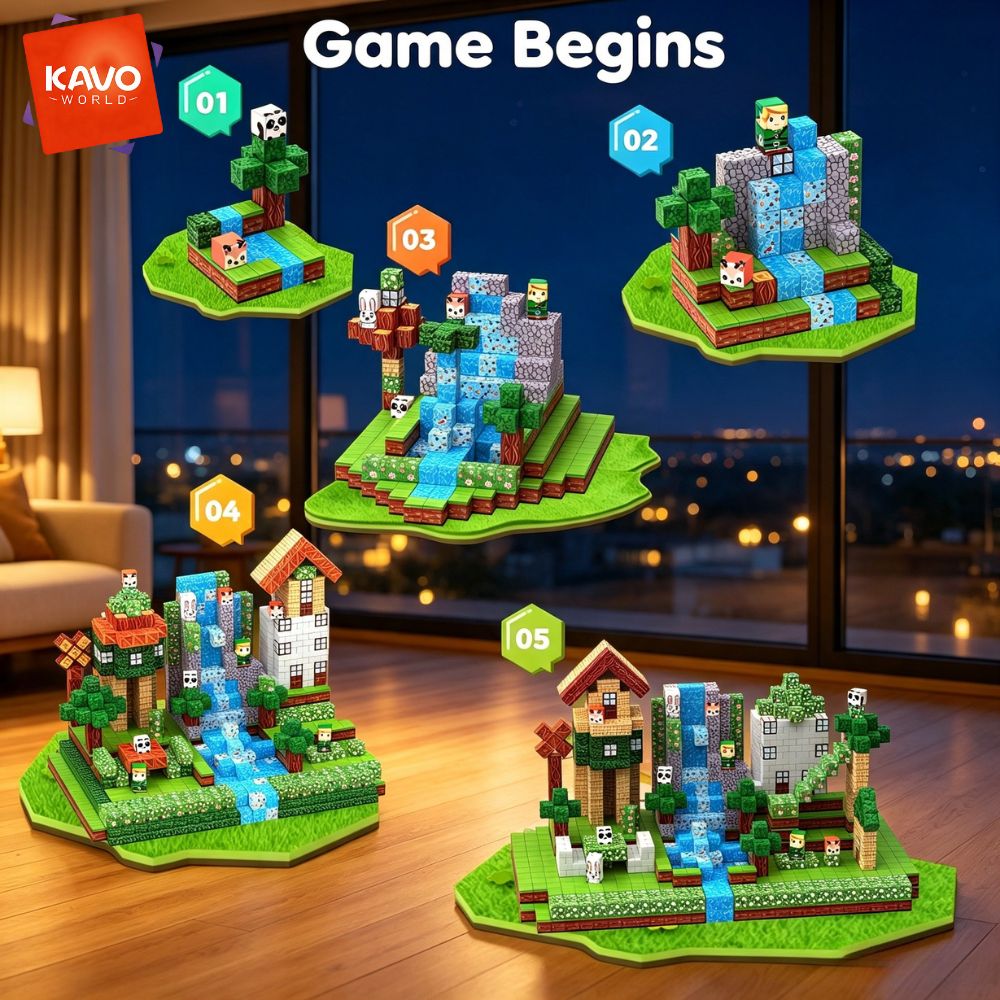 KAVOWORLD 150피스 자석 숲속 집 조립 블록  - Party Games Indoor For 6 12 Year Olds 리뷰 및 가격